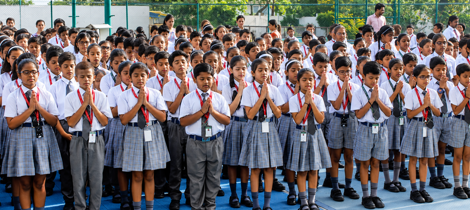 Students at Shri Ram Centennial School
